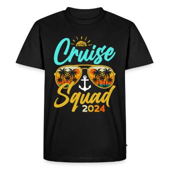 Cruise Holidays 2024 - Men's Premium Organic T-Shirt - black - Front - Nico (187cm)