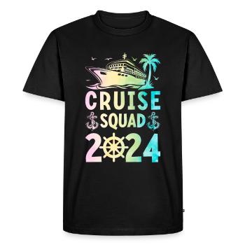 Cruise Trip 2024 Family Vacation - Men's Premium Organic T-Shirt - black - Front - Nico (187cm)