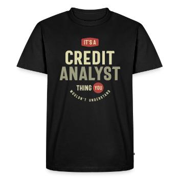 Credit Analyst Thing You Wouldn't Understand - Men's Premium Organic T-Shirt - black - Front - Nico (187cm)