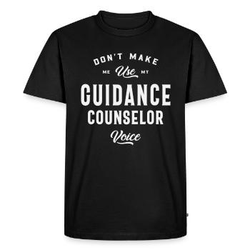 Funny Job Occupation Guidance Counselor - Men's Premium Organic T-Shirt - black - Front - Nico (187cm)