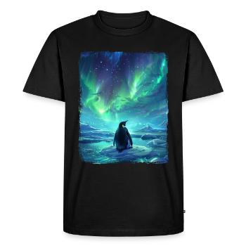 Aurores boréales Animal Aurore boréale Pinchot - T-shirt Premium bio Homme - noir - Devant - Nico (187cm)