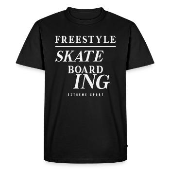 Sport extrême Skateboard freestyle - T-shirt Premium bio Homme - noir - Devant - Nico (187cm)