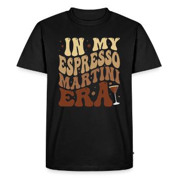 À l’époque de l’espresso martini - T-shirt Premium bio Homme - noir - Devant - Nico (187cm)