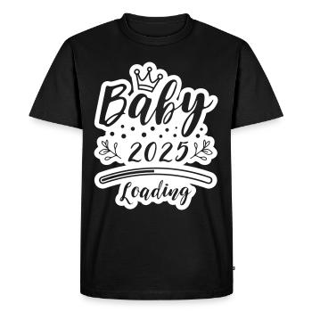 Bébé 2025 Chargement Dicton - T-shirt Premium bio Homme - noir - Devant - Nico (187cm)