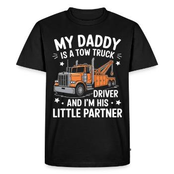 Tow Truck Truck Tow Truck - Men's Premium Organic T-Shirt - black - Front - Nico (187cm)