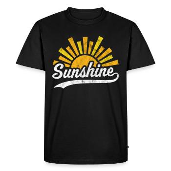 Soleil Soleil - T-shirt Premium bio Homme - noir - Devant - Nico (187cm)