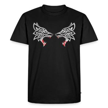 Bloody Duo Wolf - T-shirt Premium bio Homme - noir - Devant - Nico (187cm)