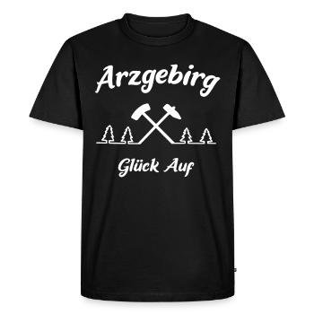 Erzgebirge Arzgebirg bonheur sur - T-shirt Premium bio Homme - noir - Devant - Nico (187cm)