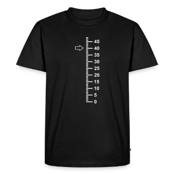 40 ans 40 ans - T-shirt Premium bio Homme - noir - Devant - Nico (187cm)