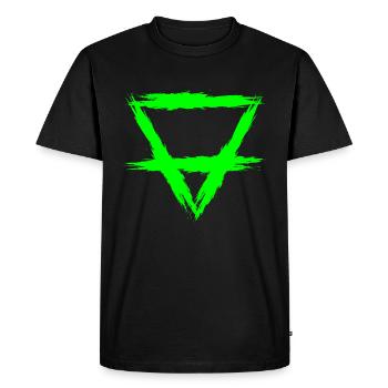 Element symbol Earth - Men's Premium Organic T-Shirt - black - Front - Nico (187cm)