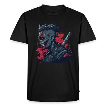Zombie Ninja Punk - T-shirt Premium bio Homme - noir - Devant - Nico (187cm)