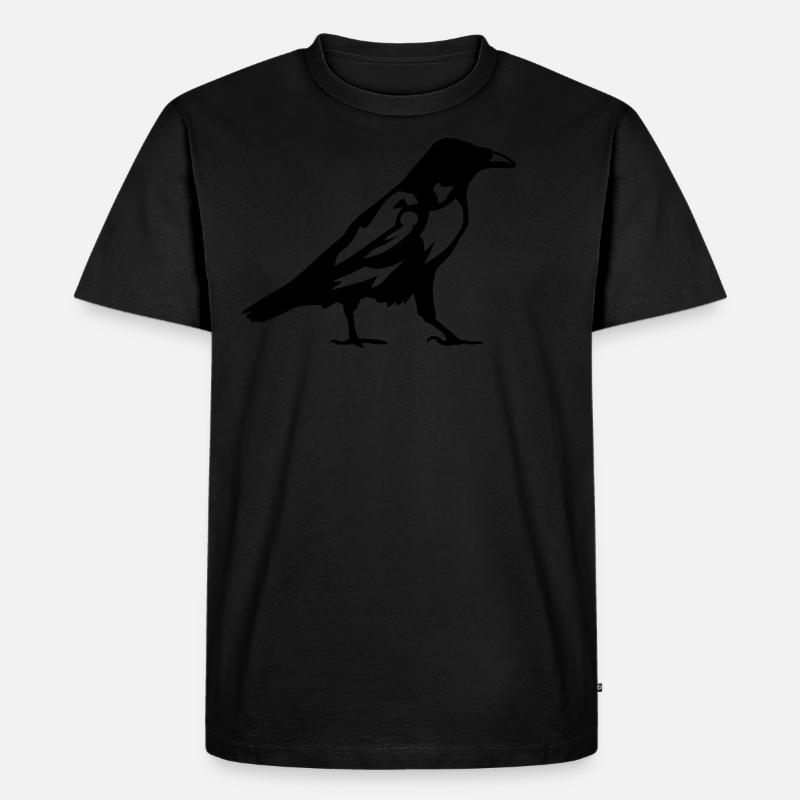 birds raven 1 - Men's Premium Organic T-Shirt - undefined