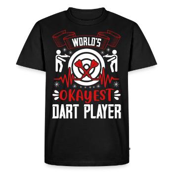 Fléchettes Fléchettes Bullseye Dartboard Gift 93 - T-shirt Premium bio Homme - noir - Devant - Nico (187cm)