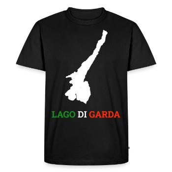 Lac de Garde Lago Di Garda Cadeau de Vacances - T-shirt Premium bio Homme - noir - Devant - Nico (187cm)