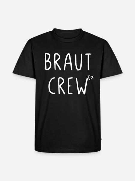 Braut Crew - Männer Premium Bio T-Shirt - Schwarz