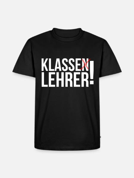 Klasse Lehrer - Männer Premium Bio T-Shirt - Schwarz