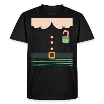 Imp Christmas Elves Christmas - Men's Premium Organic T-Shirt - black - Front - Nico (187cm)