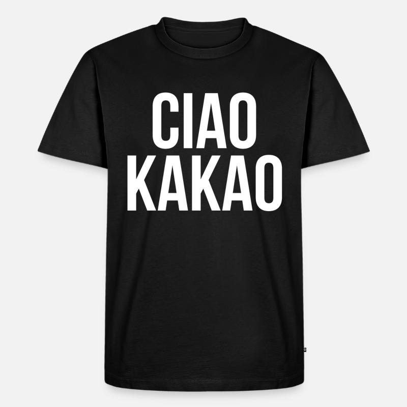 Ciao Kakao - Männer Premium Bio T-Shirt - Schwarz