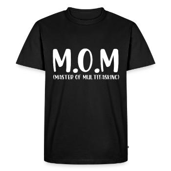 Mom master of multitasking - Men's Premium Organic T-Shirt - black - Front - Nico (187cm)