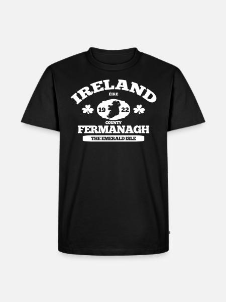 Fermanagh Ireland. Classic Irish Design - Men's Premium Organic T-Shirt - black