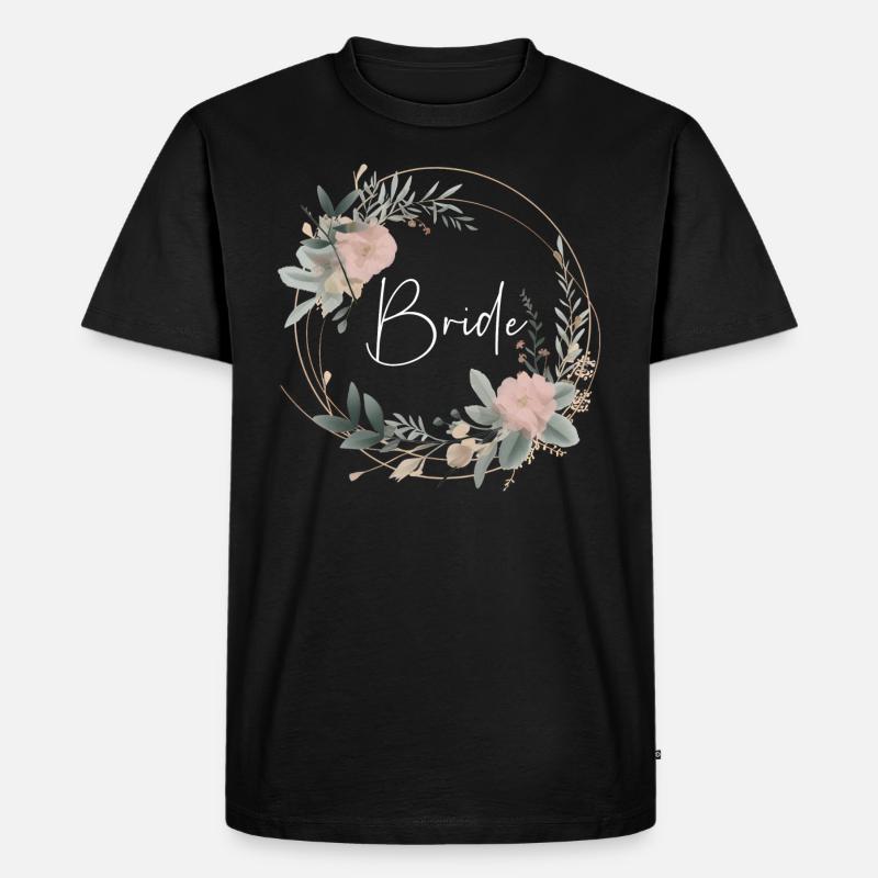Bride - Männer Premium Bio T-Shirt - Schwarz