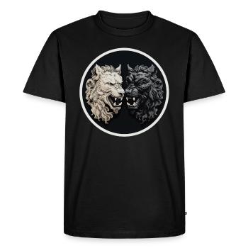 Fantasy Typeword: Greek ancient Cerberus - Men's Premium Organic T-Shirt - black - Front - Nico (187cm)