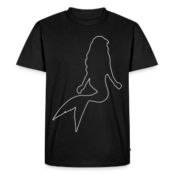 Contour de sirène - T-shirt Premium bio Homme - noir - Devant - Nico (187cm)