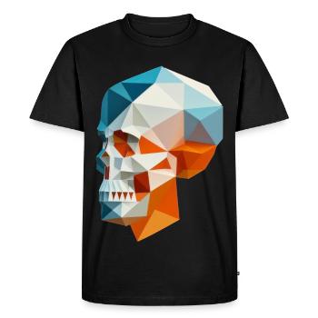 Skull - Men's Premium Organic T-Shirt - black - Front - Nico (187cm)