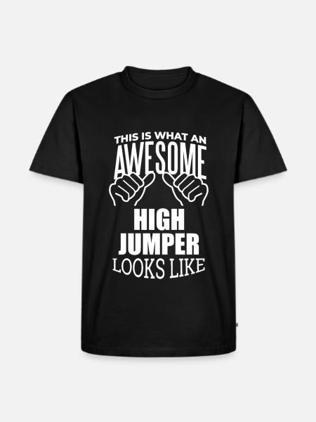 High Jump High Jump High Jump - Men's Premium Organic T-Shirt - black