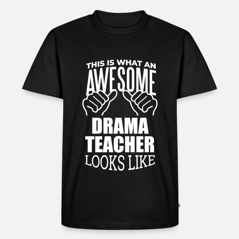 Drama - Männer Premium Bio T-Shirt - Schwarz