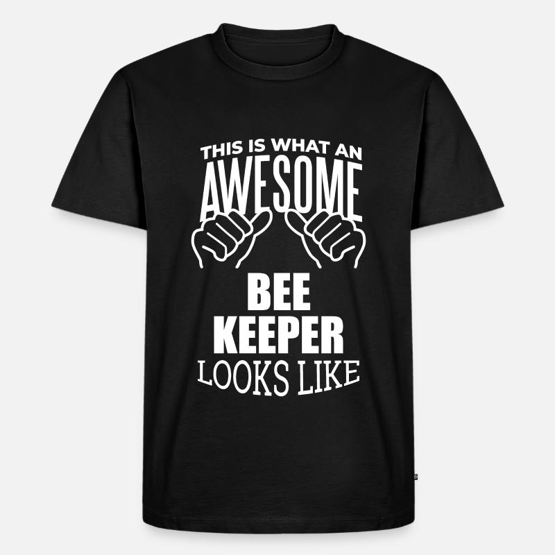 Imker - Männer Premium Bio T-Shirt - Schwarz