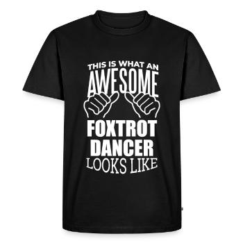 Foxtrot Foxtrot Foxtrot - T-shirt Premium bio Homme - noir - Devant - Nico (187cm)