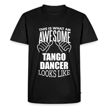 Tango Tango Tango - T-shirt Premium bio Homme - noir - Devant - Nico (187cm)