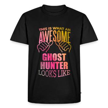 Ghost Hunting Ghost Hunting Ghost Hunting - Men's Premium Organic T-Shirt - black - Front - Nico (187cm)