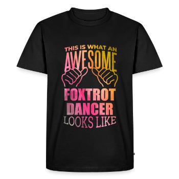 Foxtrot Foxtrot Foxtrot - T-shirt Premium bio Homme - noir - Devant - Nico (187cm)