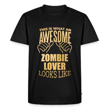 Zombie Zombie Zombie - Men's Premium Organic T-Shirt - black - Front - Nico (187cm)
