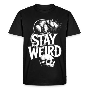Reste Rat bizarre - T-shirt Premium bio Homme - noir - Devant - Nico (187cm)