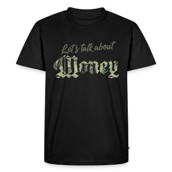 Lets talk about Money - T-shirt Premium bio Homme - noir - Devant - Nico (187cm)