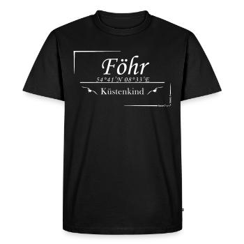 Föhr - Coastal Child - Men's Premium Organic T-Shirt - black - Front - Nico (187cm)