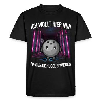 Bowling Bowling Ball X Split Bowl Strike Spare Pin - T-shirt Premium bio Homme - noir - Devant - Nico (187cm)
