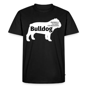 Bulldoge Bulldog Doge - Men's Premium Organic T-Shirt - black - Front - Nico (187cm)