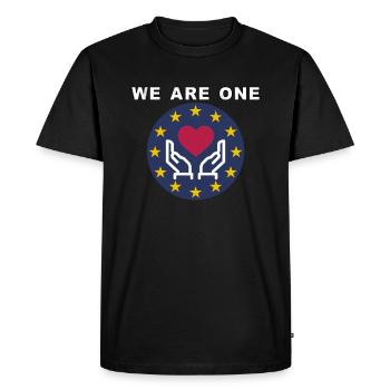 L'Europe ensemble, nous sommes forts! Nous sommes une seule UE! - T-shirt Premium bio Homme - noir - Devant - Nico (187cm)