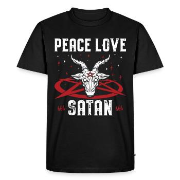 Satan - T-shirt Premium bio Homme - noir - Devant - Nico (187cm)