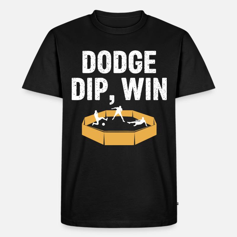 Dip Win Gaga Ball Master - Männer Premium Bio T-Shirt - Schwarz