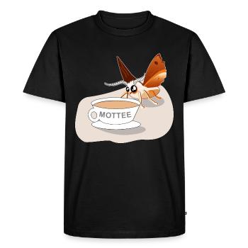 Moth Moth Moth Shirt Design Motif Gift - Men's Premium Organic T-Shirt - black - Front - Nico (187cm)