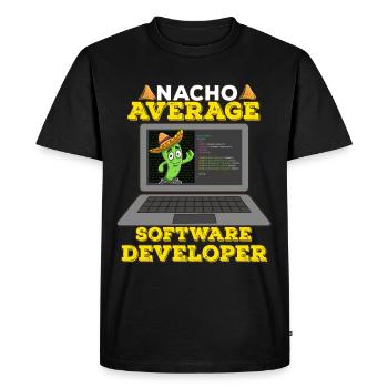 Cinco De Mayo Software Developer - Men's Premium Organic T-Shirt - black - Front - Nico (187cm)