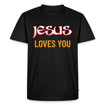 Jésus-Christ Jésus-Christ Jésus-Christ JésusChrist - T-shirt Premium bio Homme - noir - Devant - Nico (187cm)