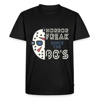Monstre d’horreur depuis les années 80 Fan de films d’horreur vintage - T-shirt Premium bio Homme - noir - Devant - Nico (187cm)