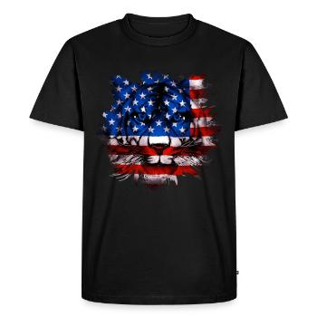 Amérique du Nord - T-shirt Premium bio Homme - noir - Devant - Nico (187cm)