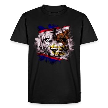 Samoa américaines - T-shirt Premium bio Homme - noir - Devant - Nico (187cm)